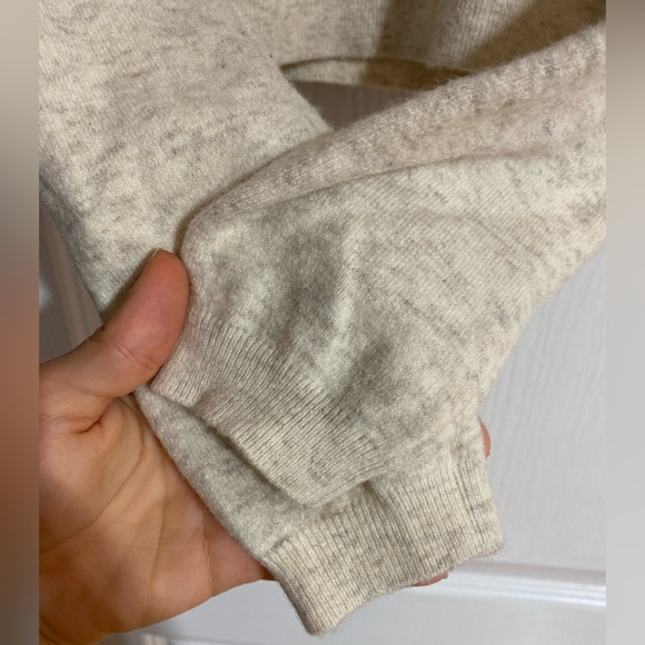 Aritzia Wilfred Wool Blend Greer Sweetheart Bustier Cream Sweater Size Small - Picture 5 of 14